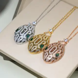Bvlgari snake necklace Luxury snake upgraded version BVLGARI new hot new arrival Imported