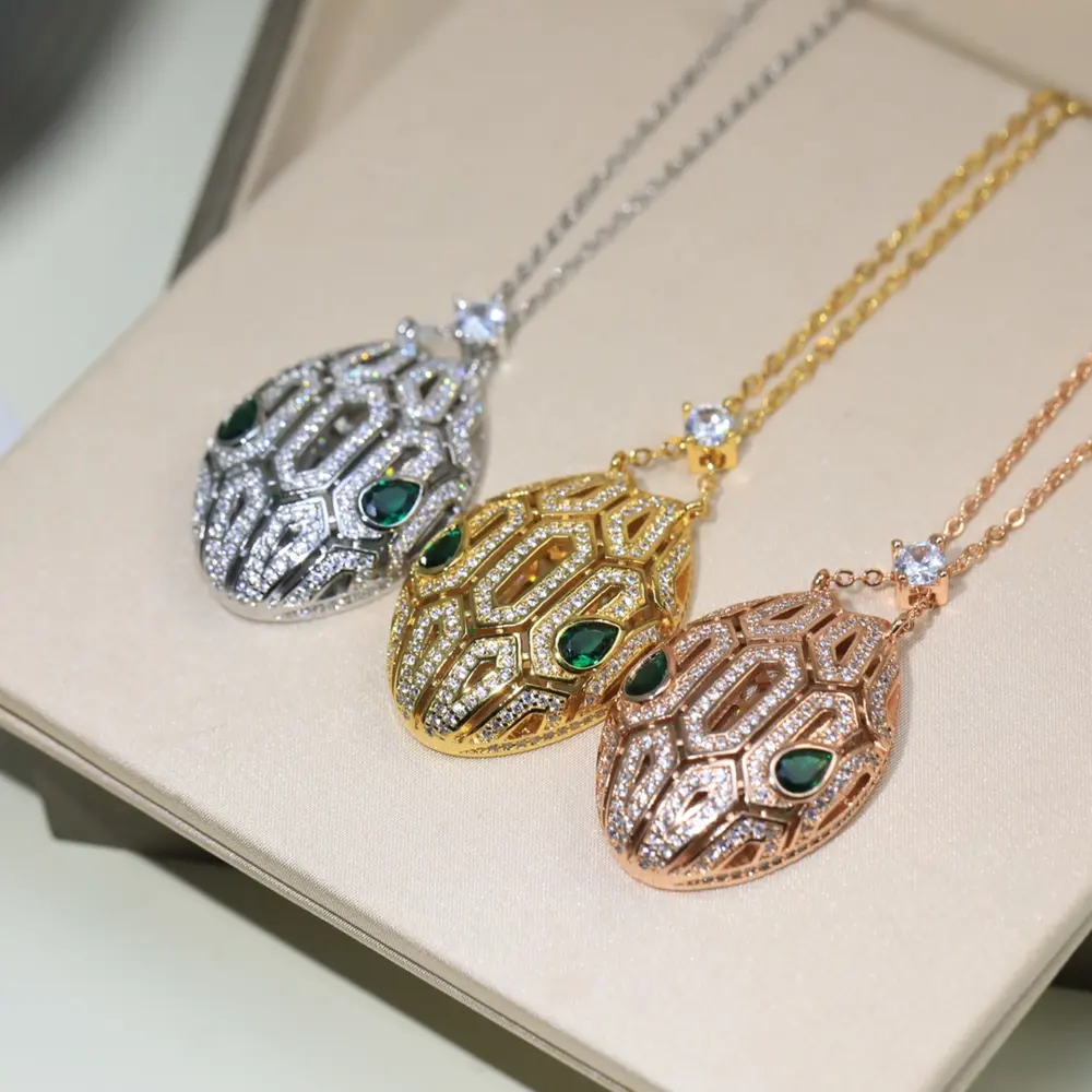 Bvlgari snake necklace Luxury snake upgraded version BVLGARI new hot new arrival Imported