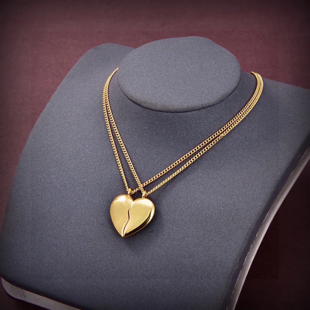 Balenciaga Heart 2-in-1 necklace