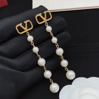 Valentino pearl tassel earrings