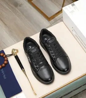 Prada casual sports shoes upper Italian imported calfskin breathable leather lining @