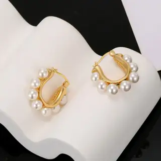 celine pearl earrings