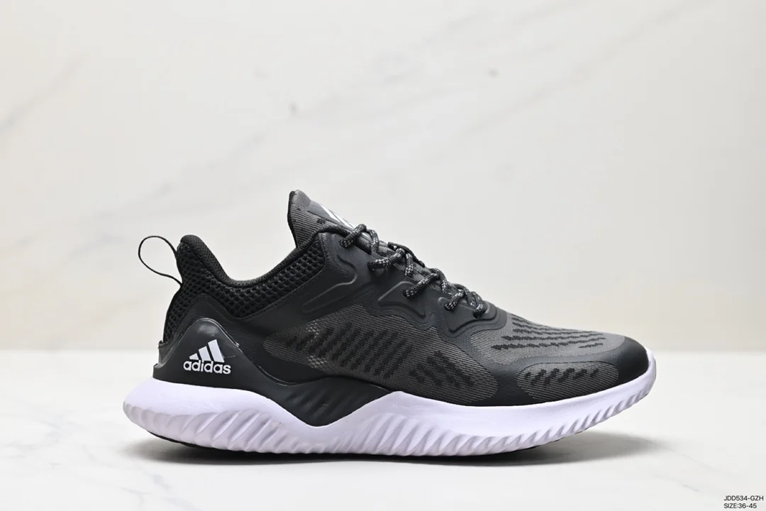 Adidas AlphaBOUNCE M Alpha high elastic horse brand shark gill pattern outsole leisure B43615