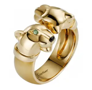 Cartier leopard ring Domineering leopard polished ring Panthère de Cartier leopard open