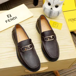 FENDI men’s formal leather shoes Classic series not to be missed The