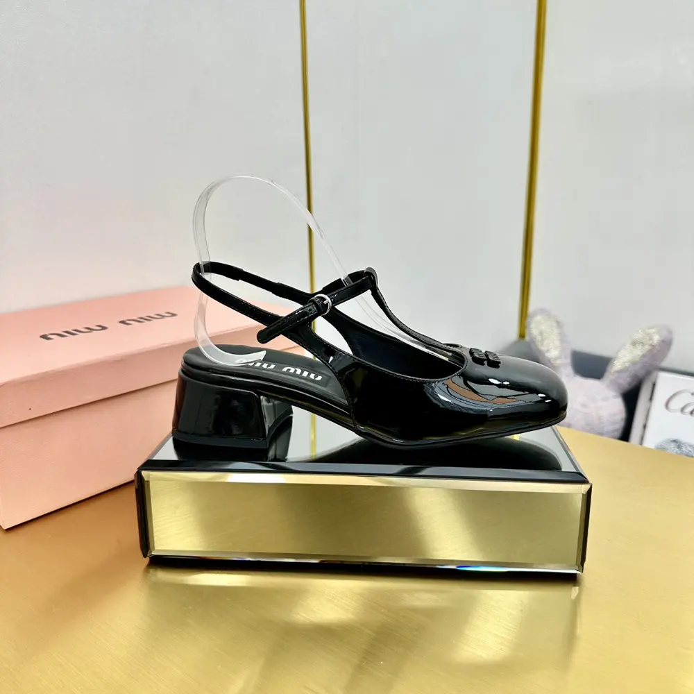 miumiu T-strap backless sandals