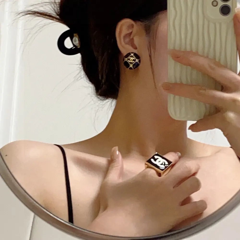 CHANEL style ear clips Earrings