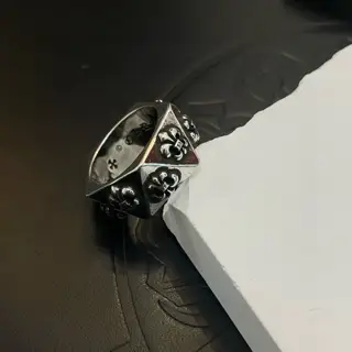 Chrome Hearts Classic Distressed Scout Flower Ring