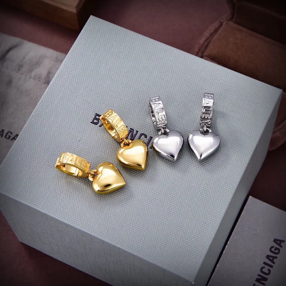 Balenciaga square diamond earrings
