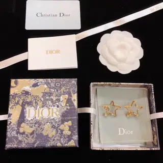 Dior’s most popular fashion item nowadays is the five-pointed star ⭐ earrings. This season
