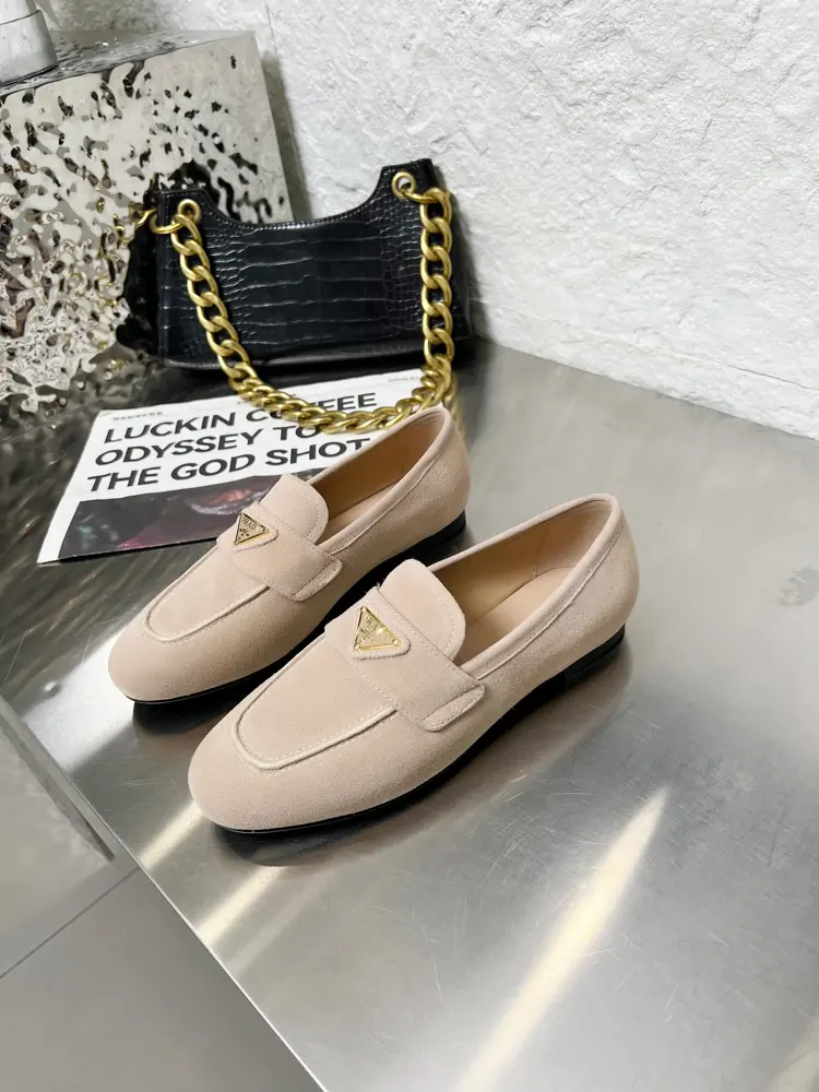Prada classic triangle logo loafers series