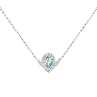 Chaumet Aquamarine Drop Necklace