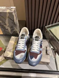 Valentino Classic Rivet Camouflage Series Shoes