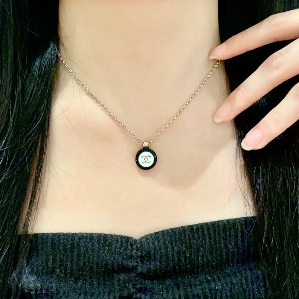 Chanel vintage letter necklace