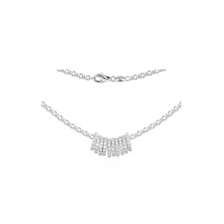 Apm monaco new round silver necklace for women