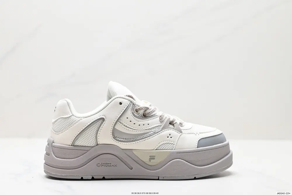 FILA Skateboard Shoes Women 2023 Summer New Thick-soled Sports Casual Shoes