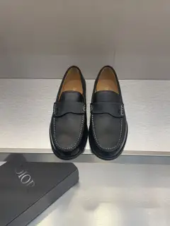 Dior Leather Loafers with Large Leather Soles