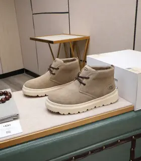 UGG fur and leather warm snow boots