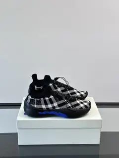 BURBERRY Stretch Flyweave Lace-up Casual Sneakers