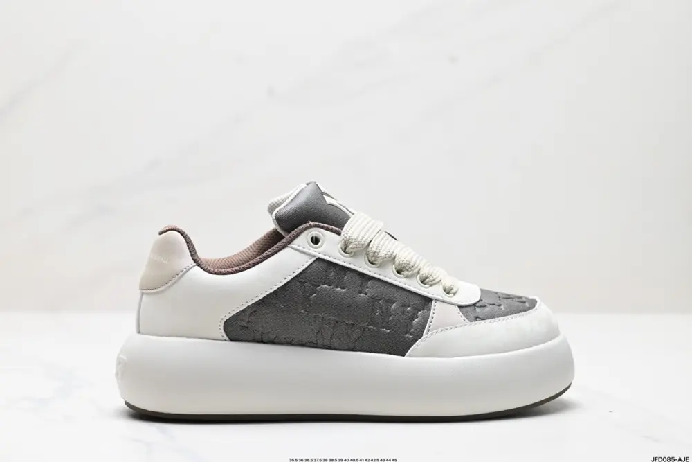 MLB retro thick-soled contrasting color large logo bread shoes warm height-enhancing 3ASXBMN4N