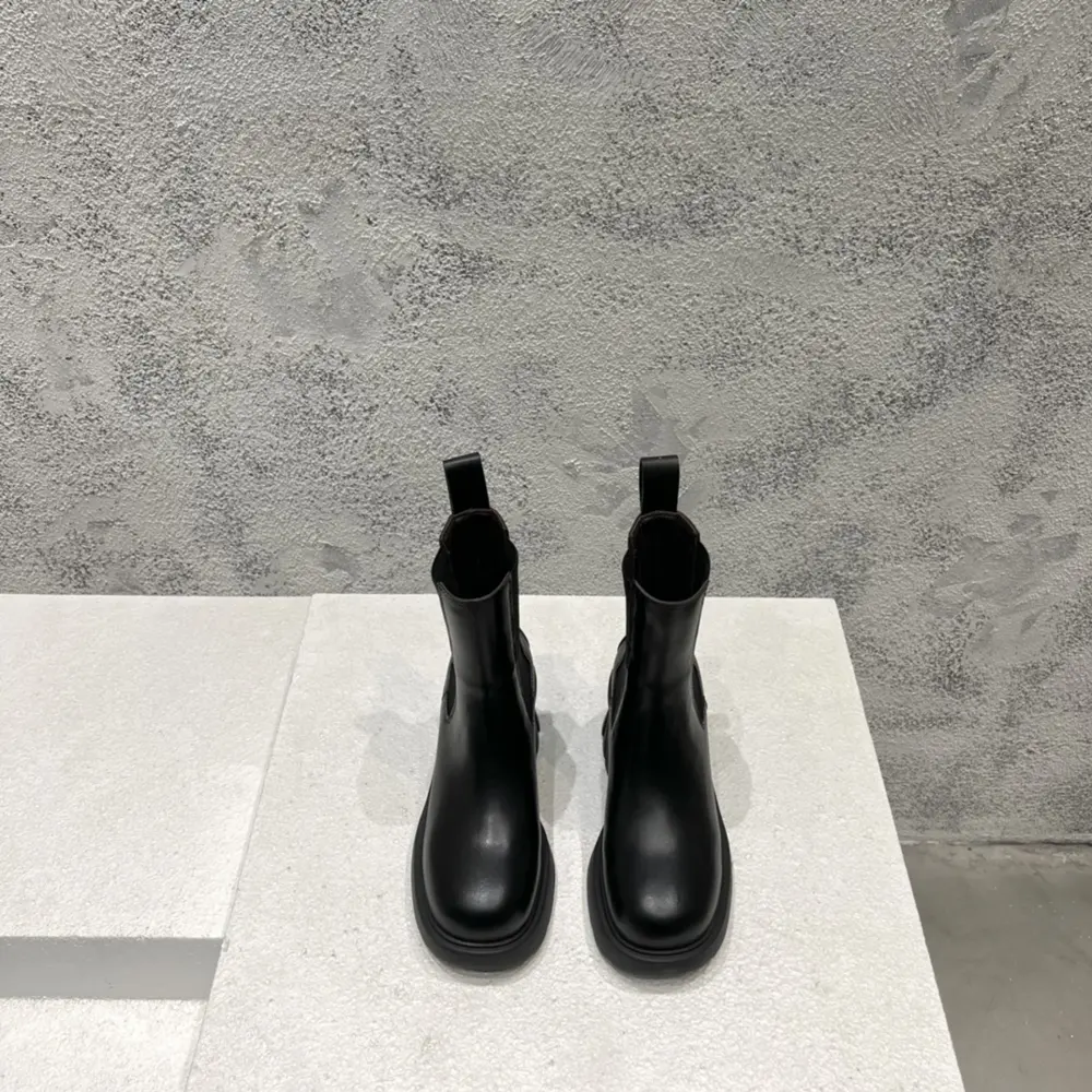 BOTTEGA VENETA new high-heeled thick-soled mid-calf boots