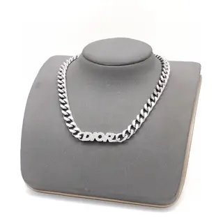 Dior silver necklace bracelet Dior diamond high version