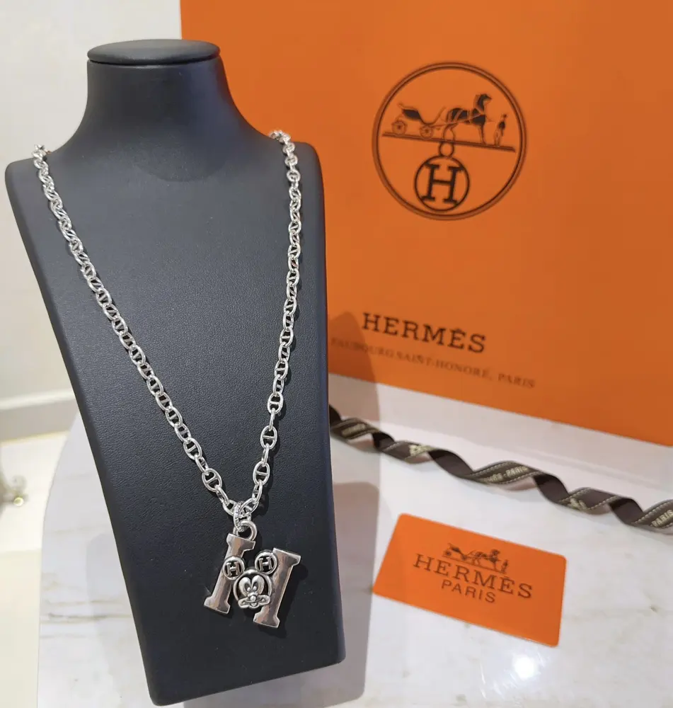 HERMES Necklace Pig Nose Necklace Series Jewelry Imported Customization. High-end Chain