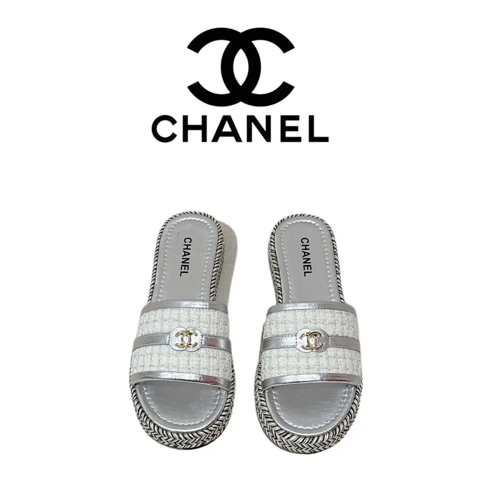 Chanel bread slippers