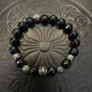 Chrome Hearts Classic Retro Multi-element Obsidian Bracelet
