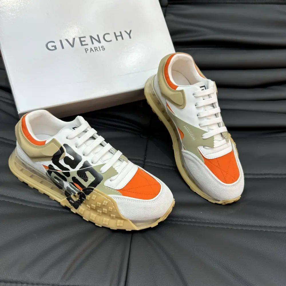 Givenchy men’s air cushion casual sports shoes Laminated details on the upper