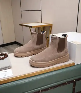 UGG fur and leather warm snow boots