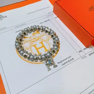 New product launch Hermas bracelet Luxury Hermes bracelet Natural stone bracelet for men