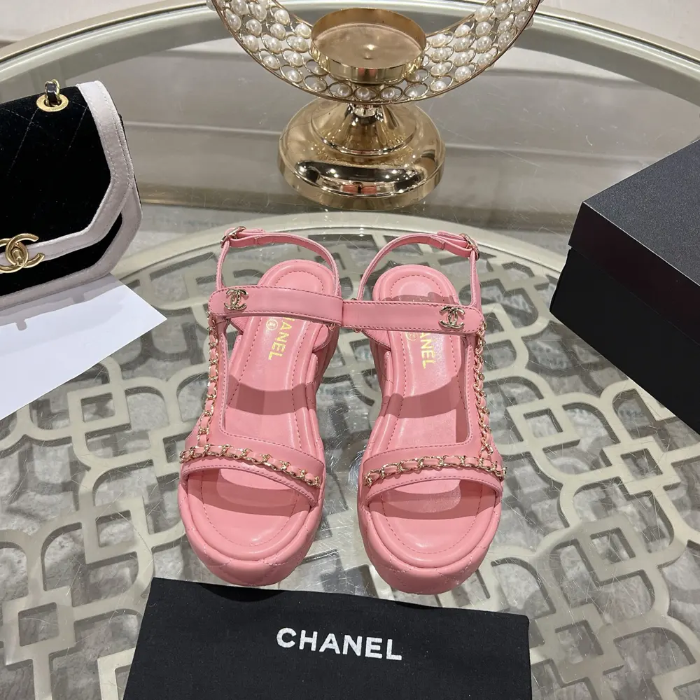 Chanel chain thick-soled casual sandals