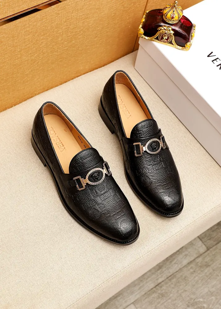 Versace casual leather shoes