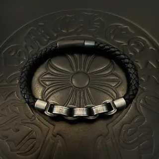 Chrome Hearts leather bracelet