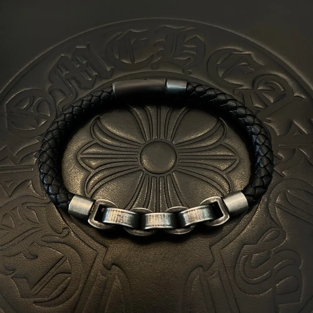 Chrome Hearts leather bracelet