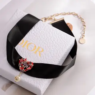 DIOR necklace The same brass material as the counter