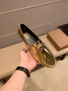 Versace men’s four-season bean shoes