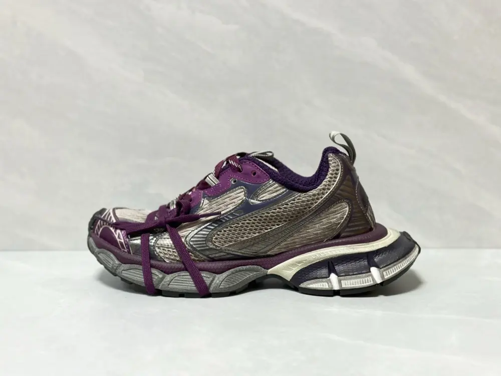Balenciaga 3XL mesh lace-up distressed low-top dad shoes for men and women