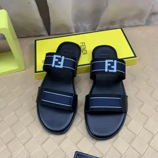 Fendi slippers imported original webbing