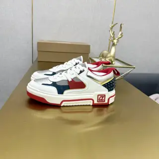 Christian Louboutin ASTROLOUBI unisex thick-soled sneakers with red soles are a perfect