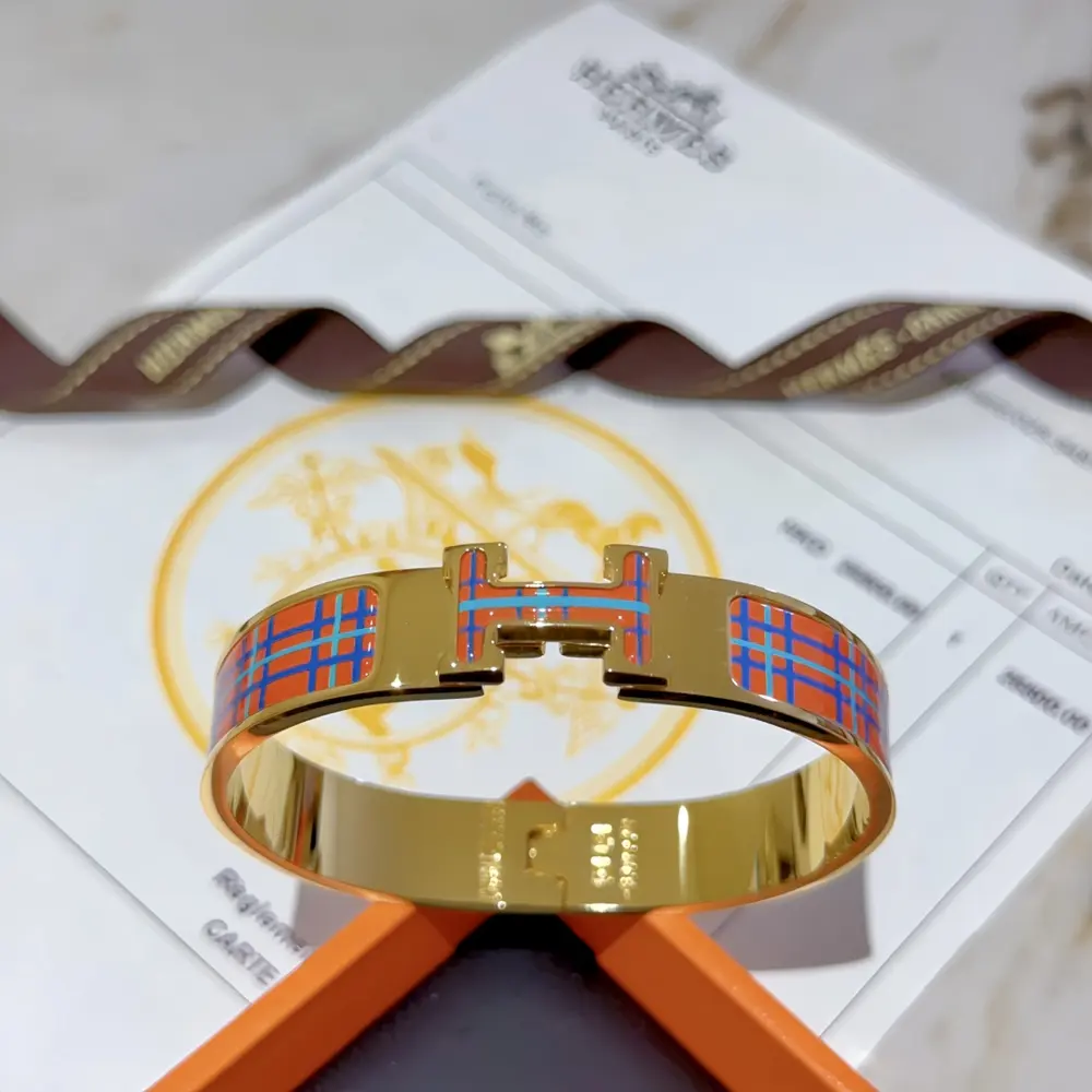 Hermes bracelet v gold original custom Hermes bracelet enamel craftsmanship is too