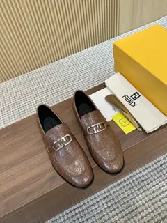 Fendi men’s business casual leather shoes