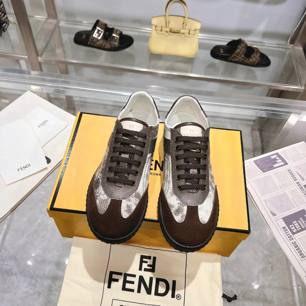 FENDI Fashion Splicing Dexterity Shoes
