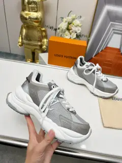 Louis Vuitton Run 55 sneakers combine mesh fabric