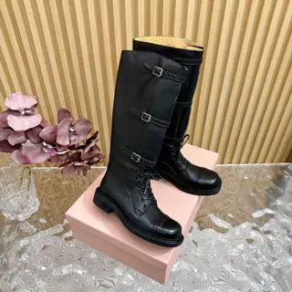 Miumiu retro motorcycle boots