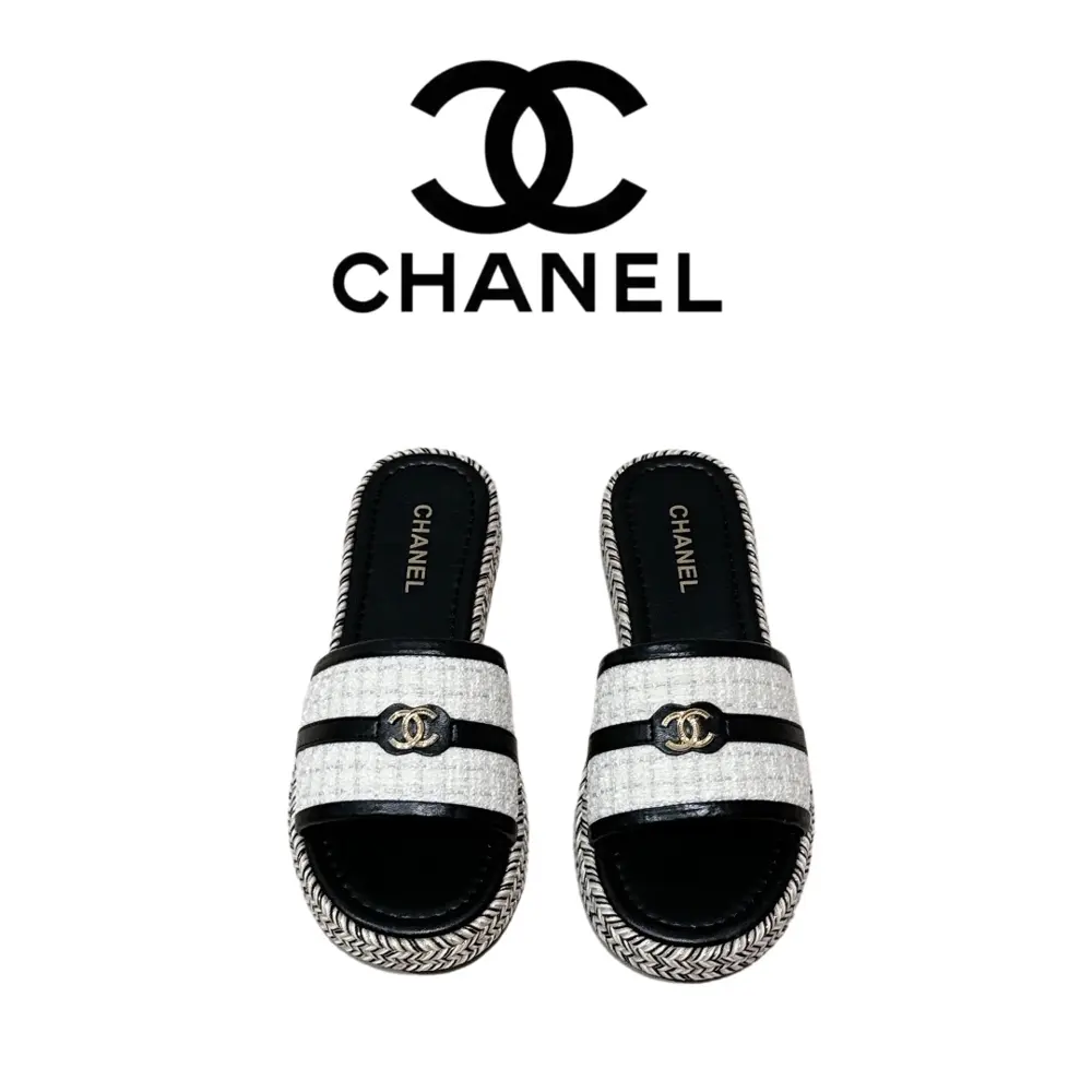 Chanel bread slippers
