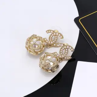Chanel Egypt Series Double C Earrings