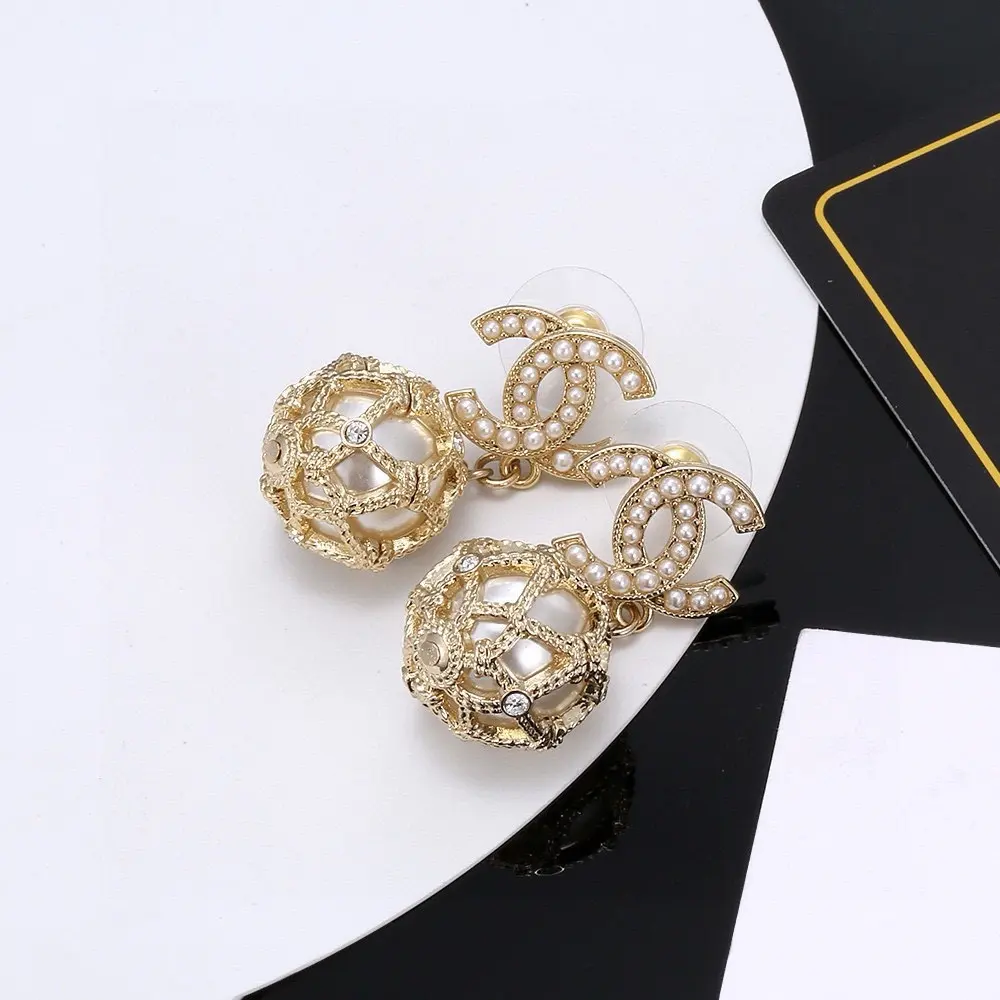 Chanel Egypt Series Double C Earrings