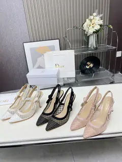 Dior embroidered high heels